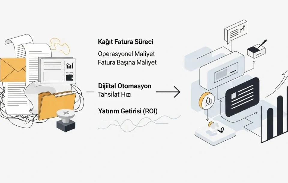 e-Fatura ile operasyonel maliyetleri düşürün ve nakit akışını hızlandırın. CFO'lar için ROI hesaplama, maliyet avantajları ve verimlilik.